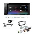 Pioneer Autoradio 2-DIN Bluetooth DAB für Volkswagen VW Tiguan ab 2007 schwarz