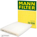 MANN CU 1936 Innenraumfilter für Nissan Qashqai X-Trail MANN-FILTER CU1936