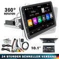 10" Autoradio 1DIN 360° Drehbar Bildschirm GPS Android13 Carplay 2+64G Kamera HD