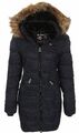 Geographical Norway Damen Winter Mantel Jacke Coat Parka Steppmantel Anorak