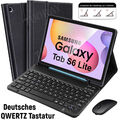 QWERTZ Tastatur Maus Hülle Für Samsung Galaxy Tab S9 FE S8 S7 S6 Lite A9+ A8 DE