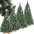 künstlicher Weihnachtsbaum PVC Kunstbaum Tannenbaum Christbaum Holzständer FT04