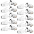 10x Netzwerkstecker CAT7 6A RJ45 LAN Netzwerk Crimp Stecker vergoldete Kontakte