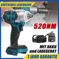 520Nm Akku Schlagschrauber Bürstenloser Akkuschrauber 18V für Makita + Akkus Set