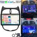 8-Kern 4+64GB Android 13 CarPlay Autoradio GPS NAVI Für PEUGEOT 206 206CC 206SW