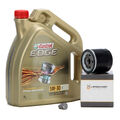 5 Liter CASTROL EDGE Motoröl ÖL TITANIUM 5W30 LL + HIRSCHER Ölfilter 04E115561H