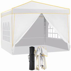 Pavillon Wasserdicht 3x3/3x6m UV-Schutz Faltbar Gartenpavillon Partyzelt Pavilon