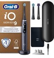 Oral-B iO 9 Elektrische Zahnbürste Schwarz, 3 Bürsten, 1 Reisetasche Ladegerät