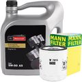 MANN-FILTER ÖLFILTER + 5 LITER ORIGINAL FORD MOTORCRAFT 5W-30 A5 MOTORÖL 5W30 ÖL