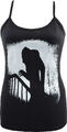 DAMEN SCHWARZ RIEMEN WESTE TANK TOP NOSFERATU VAMPIRE KLASSISCH HORROR B-MOVIE GOTH