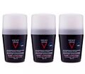 PACK 3x VICHY HOMME ANTITRANSPIRANT 48h DEODORANT ROLL-ON 50ml.