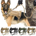 Militär Taktisches Hundegeschirr & Halsband & Leine Zuggeschirr Verstellbar M-XL