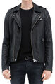 Perfecto - Veste IRO Aronel noire 100% cuir leather Agneau Homme Taille L NEUVE