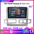 GPS Android13 Autoradio Für Ford Focus MK2 MK II 2004-2011 WiFi 4G Carplay 4+64G