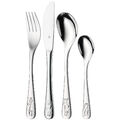 WMF 12.8002.6040 Safari 4-tlg. Kinderbesteck-Set Silber