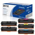 5x Toner für HP 201X Color LaserJet Pro M252n M252dw MFP M277dw M277n M274n XXL