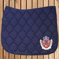 Euroriding Schabracke Wappen, Navy, Satteldecke, Saddle Pad, Sattelunterlage