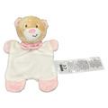 KIK ergee Teddybär Bärchen Schmusetuch Schnuffeltuch Rosa Weiß Halstuch Knister