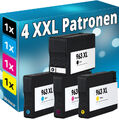 4x TINTE PATRONEN für HP 963 XL OfficeJet Pro 9010 9012 9014 9015 9016 9019 Set