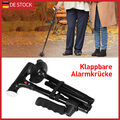 Klappbar Gehstock Spazierstock Höhenverstellbarer Krückstock +Licht Gehhilfe DE