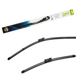 VALEO 2x FLACHBALKENWISCHBLATT SILENCIO FLAT BLADE SCHEIBENWISCHER SET | 577930