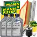 MANN INSPEKTIONSPAKET+3x1L ORIGINAL 0W30 ÖL passend für VW POLO 9N SKODA 1.4 16V