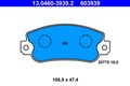 ATE Bremsbelagsatz Scheibenbremse 13.0460-3939.2 für SEAT FIAT IBIZA UNO PANDA 1