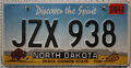 North Dakota USA Nummernschild Original US Kennzeichen License Plate [JZX 938]