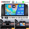 Für BMW 5er E39 X5 E53 7er E38 Android 13 DAB+ Autoradio GPS NAVI RDS KAM 4+64GB