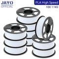 JAYO 10KG PLA Hohe Geschwindigkeit Weiß 1,75mm 3D Drucker Filament High Speed