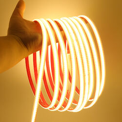 COB LED Streifen Stripe 230V Lichtband Selbstklebend IP68 Wasserdicht Außen