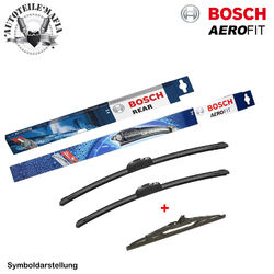 Bosch Aerofit Scheibenwischer Set Vorne + HINTEN für DACIA LOGAN MCV II SANDERO