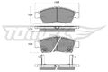 TOMEX Brakes Bremsbelagsatz Scheibenbremse TX 16-08 für SUZUKI LIANA ER 413 DDiS