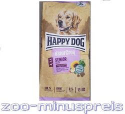 Happy Dog NATUR Croq SENIOR 15 kg, abgestimmt für Hunde ab dem 8 Lebensjahr