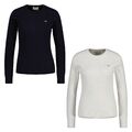 GANT Damen Pullover - STRETCH COTTON CABLE C-NECK, Rundhals, Zopfstrick, Logo...