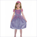 PRINZESSIN KLEID LILA MÄDCHEN Karneval Fasching Party Kostüm Kinder 122/128/134