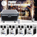 4Stk Cold Spark Feuerwerksmaschine DMX BüHneneffekt Spark Machine mit Flightcase
