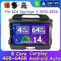 9" Android 14 GPS Navi WiFi Car Autoradio Stereo BT Für KIA Sportage 3 2010-2016