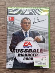 Fußball Manager 2005 (Microsoft Xbox, 2004) Sealed. Versiegelt. Neu