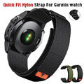 DE Nylon Armband Quick Fit Für Garmin Fenix 7 7X 6 6X Pro 5 5X Plus 3 HR 965 955