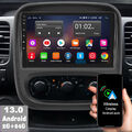 Für Opel Vivaro B Renault Trafic CarPlay Autoradio 64G Android 13 GPS Navi +KAM