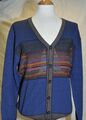 Carlo Colucci Strickjacke Cardigan Neu blau Gr. L / 52