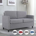 Mingone Sofa mit Kissen Polstersessel 2-Sitzer Wohnzimmersofa Loungesessel Couch