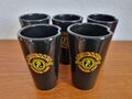 5 x ASMUSSEN RUM Steingut Keramik Becher Glas Jamaica Nixe schwarz