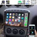 4+64G Android 13 Autoradio Carplay GPS Navi RDS +KAM Für Peugeot 308 408 2007-13