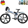 26'' Elektrofahrrad E Moutainbike 36V 10,4Ah EBike Pedelec Unisex MTB 21 Gang