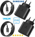 Original Samsung Super Schnellladegerät 25W USB-C Ladekabel Galaxy S22 S23 Schwa