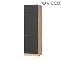 Kühlumbauschrank Küchenschrank Hochschrank Landhaus Fame-Line 60 cm  Vicco