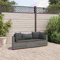 Gartenmöbel Sofa Garnitur Lounge Sitzgruppe 4-tlg. Braun Poly Rattan vidaXL