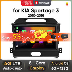 8-Kern 6+128GB Android 13 CarPlay Autoradio GPS Navi Für KIA Sportage 2016-2019